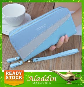 Aladdin Dompet Panjang Pemegang Kad Wanita ( Sun Double Zip Card Money Woman Lady Pouch Purse Wallet ) 12W3