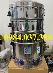 Nồi hấp bánh bao rau củ chạy điện 3 Tầng 40 CM