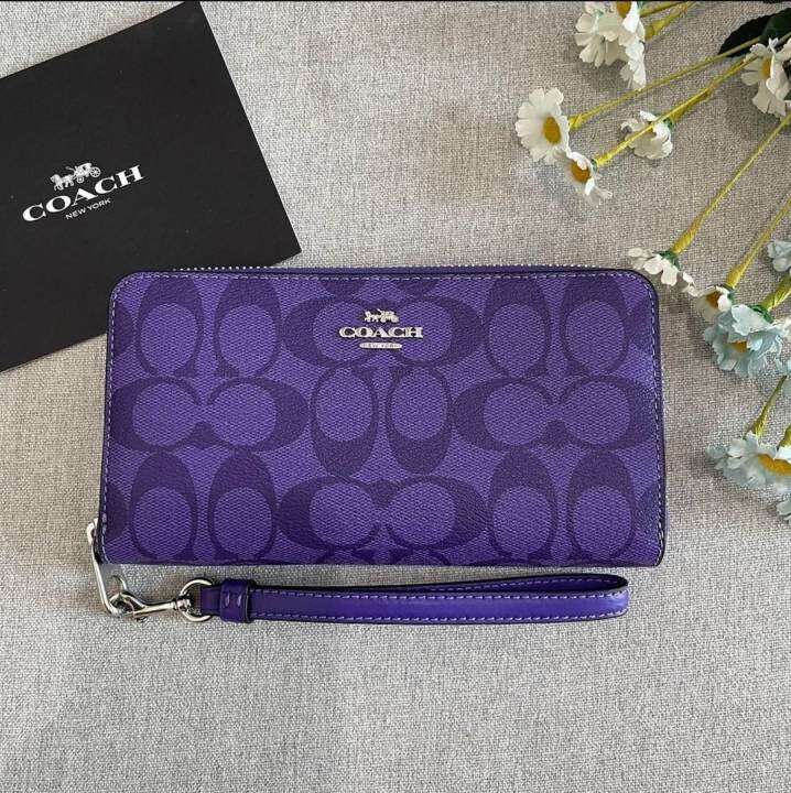 Lavender on sale coach wallet