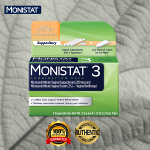 MONISTAT 3 DAY YEAST INFECTION TREATMENT PRE FILLED CREAM APPLICATOR WITH ITCH CREAM