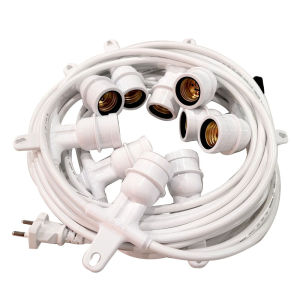 White LED String Lights Decorative Copper Wire Lights Energy Saving Durable Plastic Shell Home Garden Party Lighting