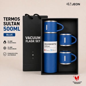 Set Termos Stainless Steel Sultan 500ml - Botol Minum Panas & Dingin Multicolor dengan Cangkir