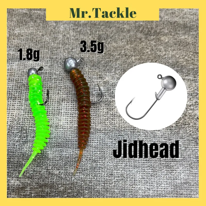 Ultralight Worms Cacing Soft Plastic Lure Softplastic Peacock Bass