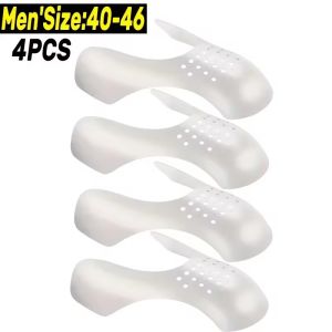 4ชิ้นที่ยืดหัวรองเท้าป้องกันรอยยับป้องกันการตกแตกลิ้นรองเท้ารอยพับรองเท้ารองรับการป้องกันการพับ