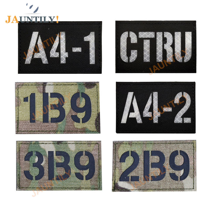Pager Number Call Sign Patch Infrared Muiticam CP 1/2/3/6B9 Tactical Military Badges Reflective ...