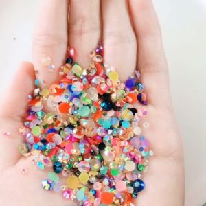 Mixed Size 2‑6mm AB Resin Rhinestones Eco‑Friendly Material DIY Accessories