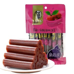 华味亨-果丹皮山楂卷 150克 山楂糕条 休闲零食 HUAWEIHENG-Fruit Peel Hawthorn Roll 150G