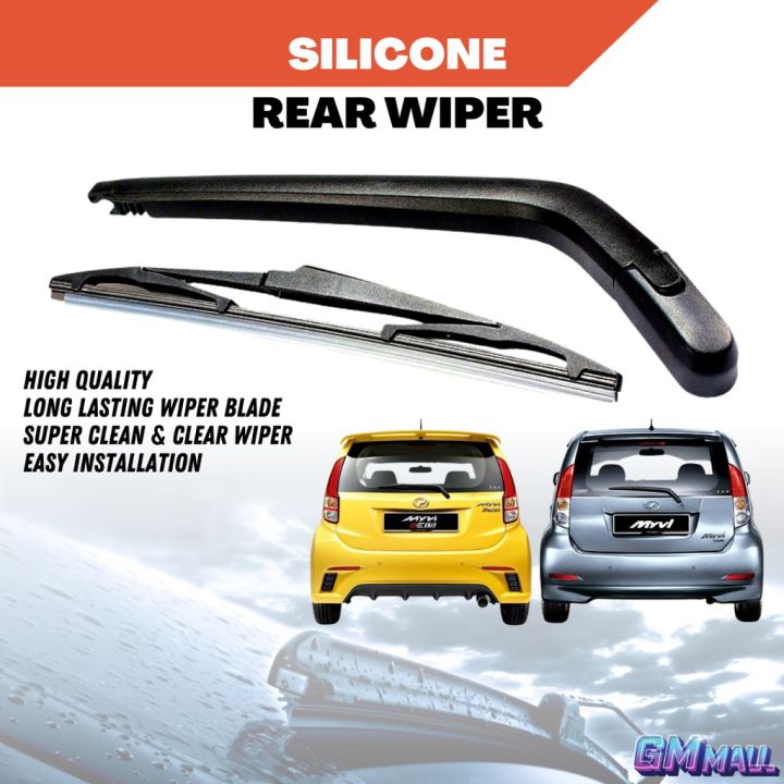 PERODUA MYVI REAR WIPER Silicone Wiper Arm Wiper Blade Rain Pengelap