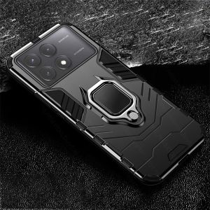 Poco X6 Pro 5G 2024 Hard Armor Shockproof Casing For Poco X6Pro PocoX6Pro 5G Redmi K70 X6 Pro K70E 2024 Housing Stand Holder Phone Case Magnetic Ring Back Cover