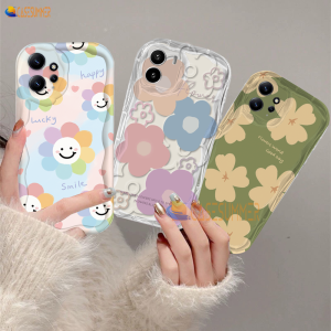 (Lokal Ready) Casing hp Xiaomi Poco X5 5G Poco C40 Poco M3 Pro Poco X3 NFC M3 X3 GT M5S  3D Wavy Curved Edge Glossy Fresh Flowers Soft Tpu Floral Case