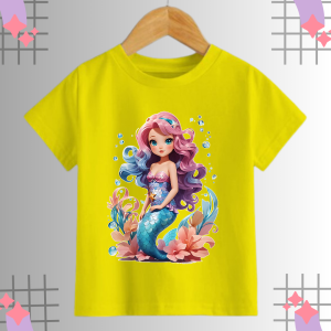 KOKO IMPORT - Baju Kaos Mermaid Putri Duyung Anak Perempuan Umur 2-16 Tahun Katun