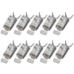 Flame Retardant PVC CAT6A RJ45 Ethernet Connectors With Enhanceds Cable Identification And Bend Resistance