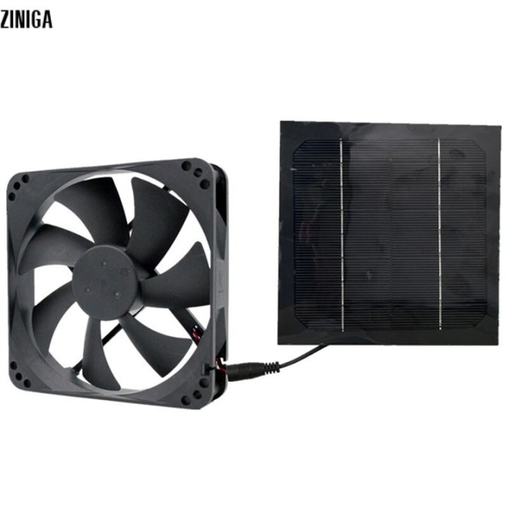 ZINIGA 20W Solar Exhaust Fan Air Extractor 6 Inch Mini Ventilator Solar ...