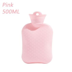 500/1000ml Hand Warmer Soft Hot Water Bag Heat Warm Water Filling Bags Hot Water Bottles Removable Plush Cover
