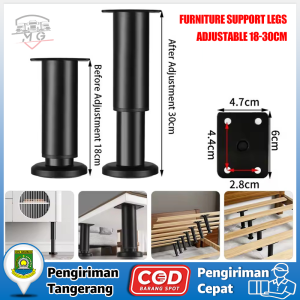 18-30cm Kaki Kursi Meja Lemari Stabil Kaki Sofa Furniture Cabinet Legs Adjustable Stainless Steel Sofa Feet