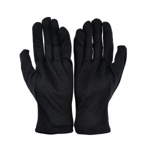 Black Jewelry Gloves Anti-Sweat Gloves Full Finger For Watch Inspection Waiters Drivers Service Gloves