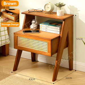 Bedside Table Bedroom Drawer Storage Bedroom Storage Bed Side Bedroom Nordic Modern Style Bedside Table Bamboo Bedside Table 床头柜