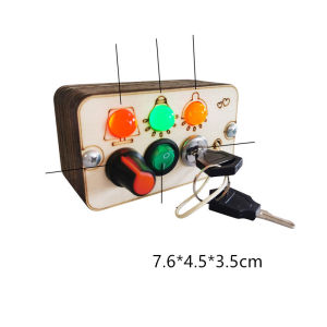 ZEEMIN Kids Busy Board DIY Toys Montessori Material Educational Activity Board Accessores Switch Plug Socket Light Part Cognition Toys