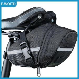 【E-WOITD】 Nylon Bicycle Bag Waterproof Mountain Bike Saddle Storage Seat Rear Tool Pouch Bag Saddle Outdoor Cycling MTB Accessories