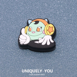 Jibbitz  Charm การ์ตูนสัตว์ หัวเข็มขัดรองเท้า หลุมรองเท้า อุปกรณ์เสริม กบ เสือ แมว สไตล์แฟชั่น จิ๊บบิท ตัวติดรองเท้า