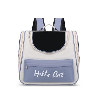 Pet Breathable Cat Cage Backpack with Visible Window Oxford Cloth Small Breed Durable Crate