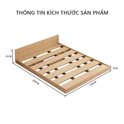Giường bệt kiểu Nhật gỗ MDF phủ melamine tháo lắp di chuyển dễ dàng - GP310