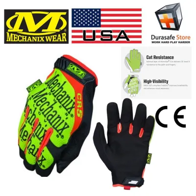 Găng tay MECHANIX SMG-C91 CR5 Original Cut Resistant Glove Hi-Viz Yellow USA