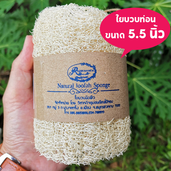ใยบวบท่อน  ใยธรรมชาติ ใช้ขัดผิว ทำความสะอาดผิวกาย เรือนไม้หอม Ruean Mai Hom