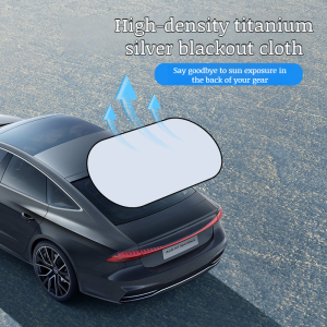 Titanium silver car sunshade Rear windshield sunshade Rear windshield sunshade Interior sunshade