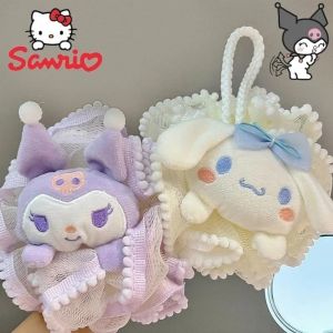 อะนิเมะ Sanrio ขนาดใหญ ่ Bath Ball Kuromi My Melody Cinnamoroll Body ทําความสะอาดผิวหน ้ าตาข ่ าย Rich Bubbles อาบน ้ ําฟองน ้ ําแปรงถูกลับ Foamin