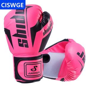 [COD] CISWGE 6 10 Oz PU Breathable Childrens Adult Professional Sanda Muay Thai Taekwondo Neutral Breathable Boxing Gloves