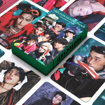 55pcs/box ATEEZ Photocards GOLDEN HOUR : Part.5 Album KPOP LOMO Card Collection Card