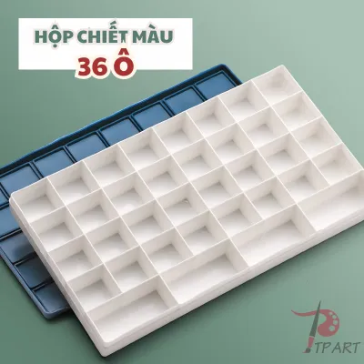 Hộp Chiết Màu Đựng Màu Dành Cho Màu Gouache - Màu Nước - Acrylic – Có Nắp Đậy Nhiều Ngăn Chống Tràn