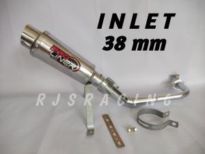 Knalpot racing proliner inlet 38 beat carbu fi deluxe esp mio sporty m3 smile j gt vario 125 old new  110 carbu scoopy aerox genio xeon carbu n max x ride fino spin nex 2 sky wife