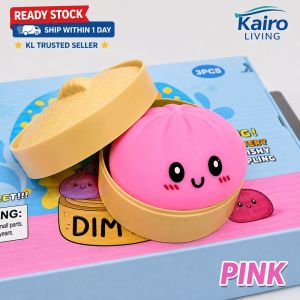 Dumpling Squishy Toy Mystery Squeeze Stress Relief Fidget Soft Steamed Bun Mainan Tekan Comel Squishy Destress 包子捏捏乐解压玩具