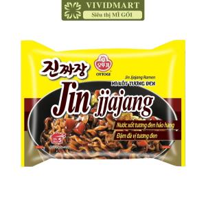[GÓI LẺ] - OTTOGI - Mì nấu Jin 7 vị: Tương đen Tương đen cay Tương đen bò Cay Không cay Hải sản Tôm và Mực (120-135g/gói)