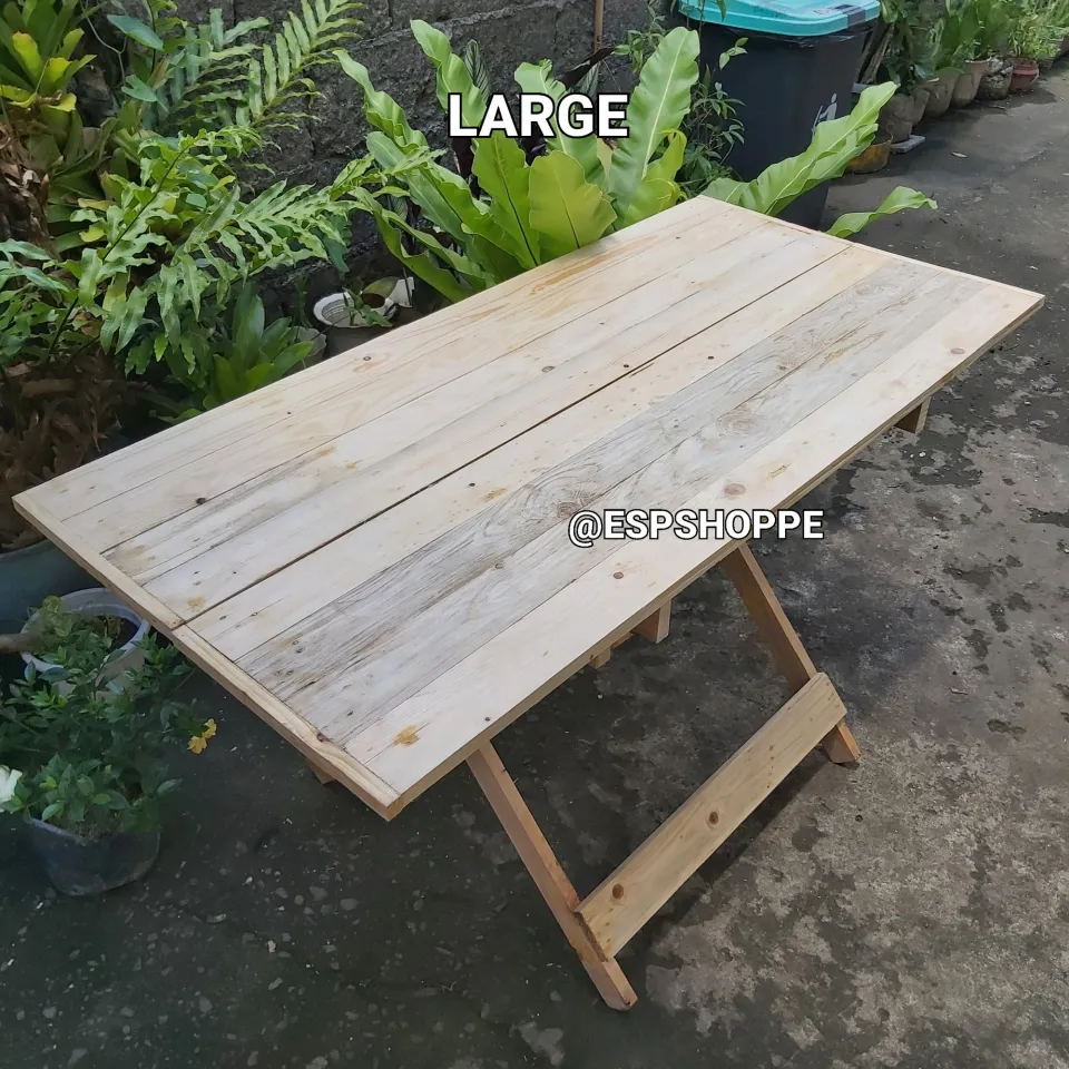 Wooden Foldable Table Quality Palochina Wood Lazada PH