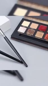 Sickle Eyeliner Brush Dual-Ended Angled Thin Blade for Nose Contour & Brows Precision Tip