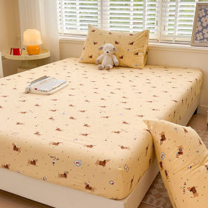 Printed Bedsheet постельное белье Home Soft Bed Cover Adults Kids Room Fitted Sheet Breathable Bed Linen (Pillowcase Need Order)