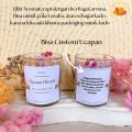 Lilin Aromaterapi Scented Candle (Box + Lilin) LILIN AROMATHERAPY /SCENTED CANDLE SOY WAX WITH DRIED FLOWER hampers natal hampers ulang tahunhamper perpisahan kado natal kado ulangtahun kado perpisahan kado graduation. 
