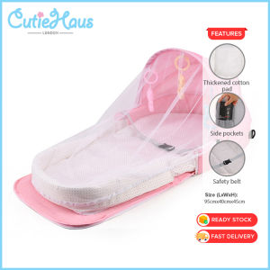 CUTIEHAUS Baby Mosquito Net Foldable Baby Net Newborn Travel Comfortable Mattress and Detachable Bed Kelambu Bayi Tilam - Fulfilled by Cutiehaus