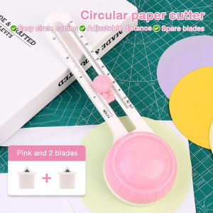 360° Circle Cutter Multifunctional Circular Round Shape Paper Trimmer DIY Decorations Craft School Office Stationery