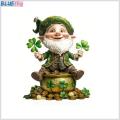 Bluethy St Patrick Day Centerpiece Tabletop Festival Decoration St Patrick's Day Acrylic Table Sign 2d Irish Shamrock Leprechaun Ornament for Home Office Desk Shelf Decor Festive Indoor Decoration Gift. 