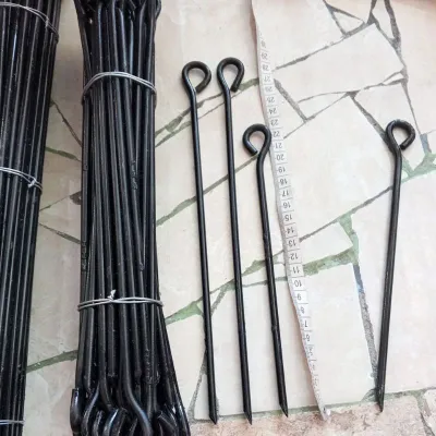 Pasak tenda 20/30/40cm patok besi bijian