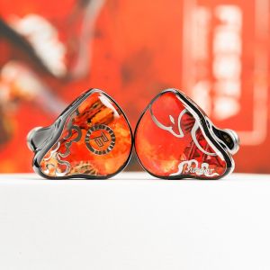 JUZEAR x Vivir Digital FIESTA 1DD+3BA Hybrid In-Ear Monitors with 3.5+4.4mm interchangeable plugs Cable