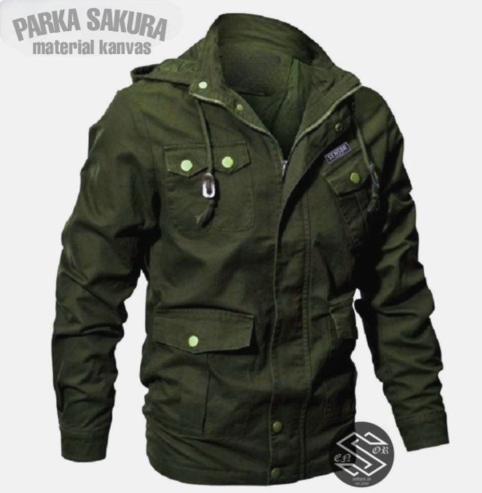 Jaket shop parka hoodie