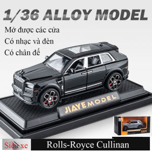 Đồ chơi mô hình xe ô tô Rolls-Royce Cullinan bằng hợp kim có nhạc và đèn mở được các cửa tỷ lệ 1:32