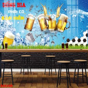 Tranh quán bia quán nhậu độc đáo thu hút ánh nhìn tranh tráng gương 5D cao cấp giá xưởng