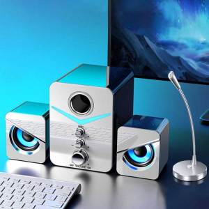【Shipping From Malaysia】 Super Bass 2.1 Bluetooth USB Speaker Stereo Audio Speakers for PC Laptop Home Audio Speake Bluetooth 蓝牙音响