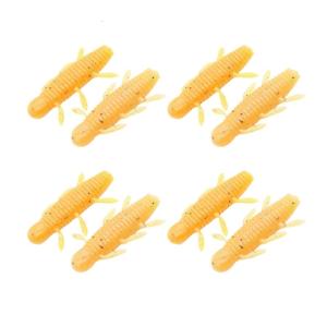 8Pcs Artificial Baits for Trout Fishing Add Salt Fishy Smell Fishing Lures Sinking Worm Soft Baits Fishing Tackle
